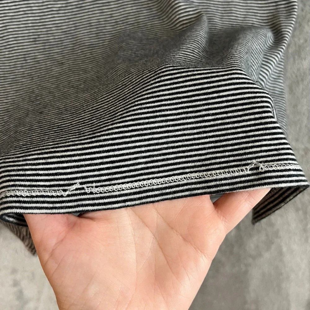 Polo Ralph Lauren T Shirt Womens M Striped Wide Neck Classic Basics
